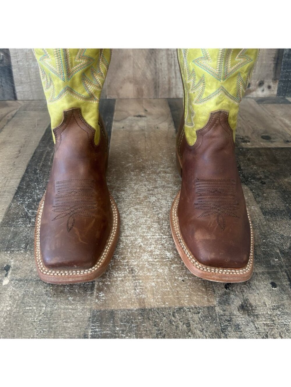Tony Lama SA2001 Square Toe Buckaroo Western Cowboy Boots Mens 8 D - Picture 4 of 12